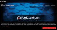 Desktop Screenshot of fortiguard.com